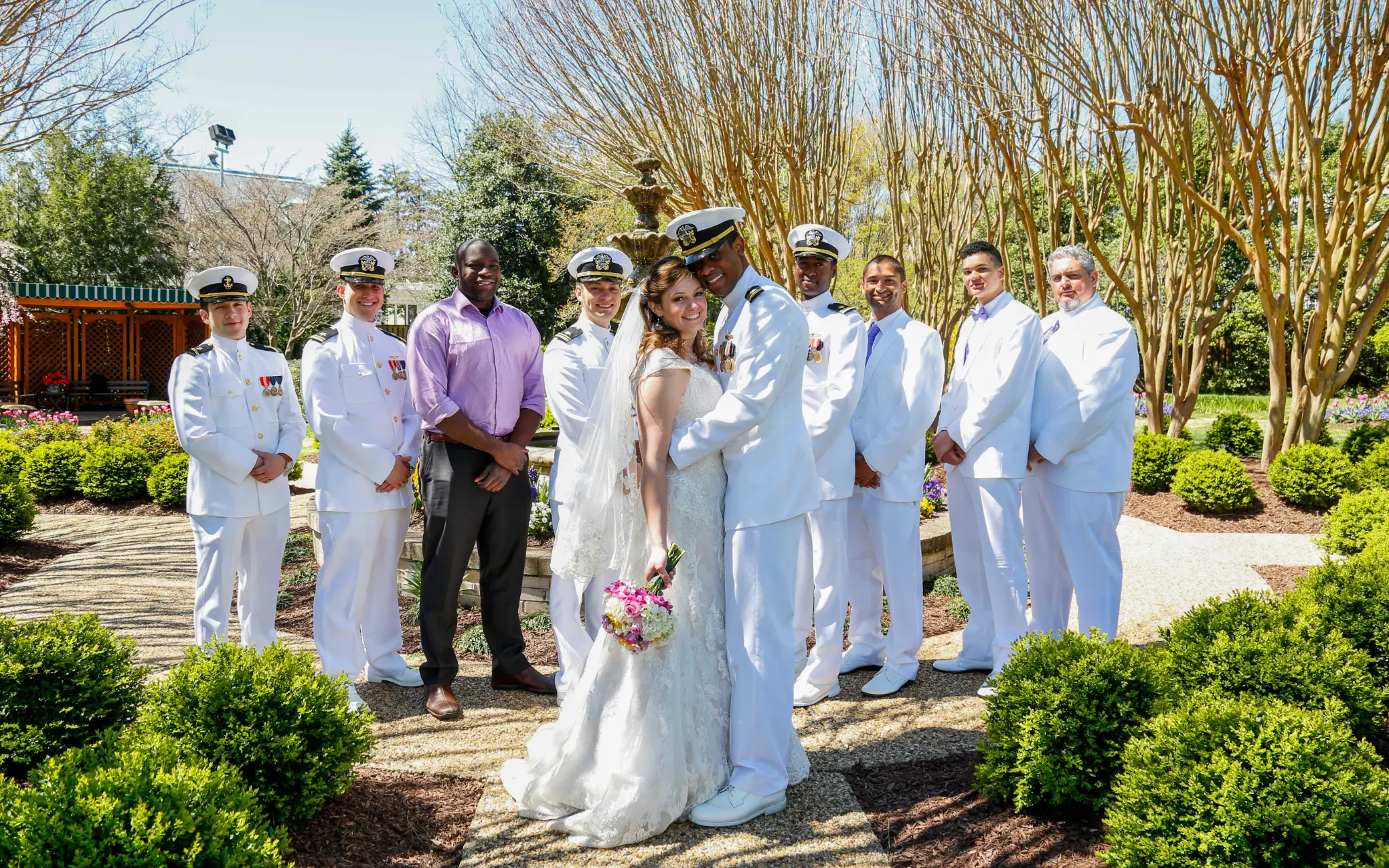 Cheyenne and Michael recessional at the Naval Academy Chapel — Andrew Rozario wedding photographer Annapolis Maryland