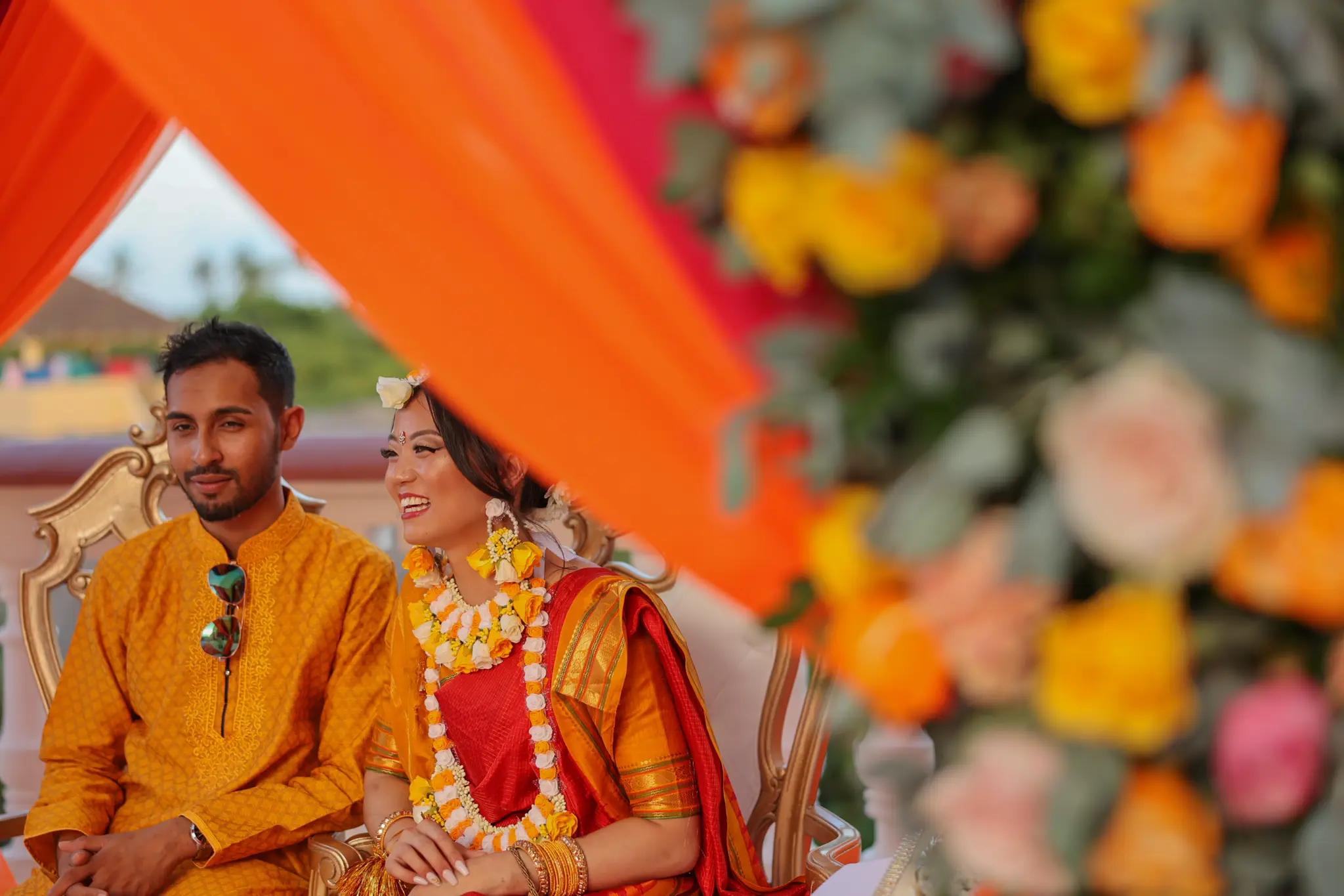 Turmeric ceremony moment at Gaye Holud
